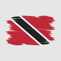 Trinidad Flag Brush Vector Illustration