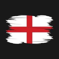 England Flag Brush Vector Illustration