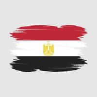 Egypt Flag Brush Vector Illustration