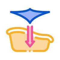 bath with hammock icon vector outline illustration