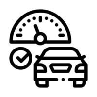 speed control icon vector outline symbol illustration