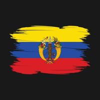 Colombia Flag Brush Vector Illustration