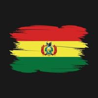 Bolivia Flag Brush Vector Illustration