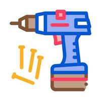 screwdriver equipment icon vector outline symbol illustration