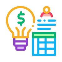 business idea icon vector outline symbol illustration