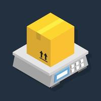 Weight Machine - Isometric 3d illustration. vector