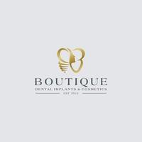 B Letter Luxury Beauty Face Logo Design Vector