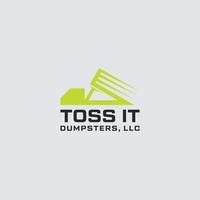 Dumpster vector logo design or removal and cleaning dumpster concept