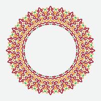 Decorative line art frame for design template. Elegant vector element Eastern style, place for text. Golden outline floral border. Lace illustration for invitations and greeting cards