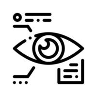 Eye Biometric Data And Information Vector Icon