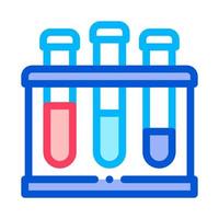 Flask With Pathogen Analysis Vector Sign Icon