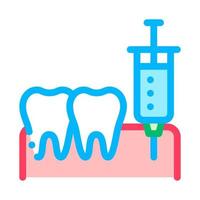 Stomatology Anesthesia Injection Vector Sign Icon