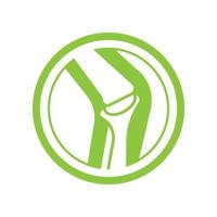 diseño de logotipo vectorial de huesos articulares para clínicas ortopédicas vector