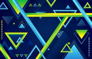 Gradient Triangular Blue and Green Background vector