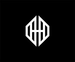 diseño del logotipo de la letra h. logotipo de letra h con líneas de cuadrícula de construcción. diseño de vector de signo de empresa creativa. elemento de forma colorida poligonal de mosaico de icono de logotipo de letra h.