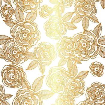Rose  seamless pattern vector