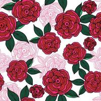 rosa de patrones sin fisuras vector