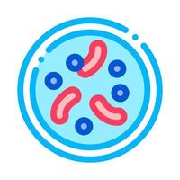 enfermedad enfermedad bacterias vector icono de línea delgada