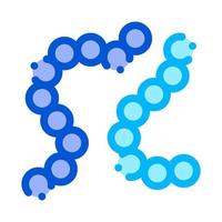 Biology Element Bacteria Vector Thin Line Icon