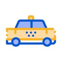 Public Transport Taxi Car Cab Vector Sign Icon