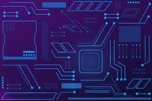 circuit board background vector