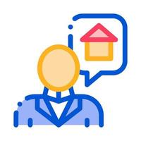 Character Man Thinking Dream Buy House Vector Icon