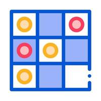 Interactive Kids Game Draughts Vector Sign Icon