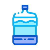 Healthy Water Bottle Vector Sign Thin Line Icon