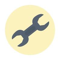 Isolated construction wrench vector design