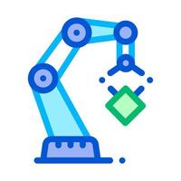 Mechanic Robot Transportation Crane Vector Icon