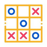 Kids Game Noughts And Crosses Vector Sign Icon