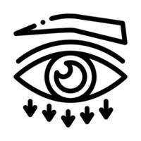 eyelid plastic surgery icon vector outline illustration