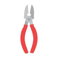 pliers tool construction, on white background vector