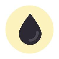 black drop icon vector design