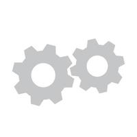 gears pinions on white background vector