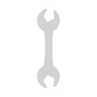 wrench tool construction, on white background vector