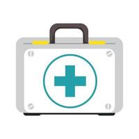 first aid kit isolated icon vector