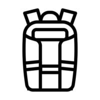 ilustración de vector de icono de línea de bolsa de cámara