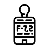 flash mate light meter line icon vector illustration