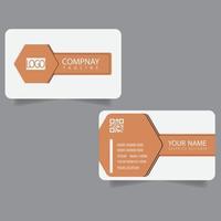 Corporate or Personal Visiting Card or Business Card Design Template vector