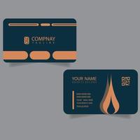 Corporate or Personal Visiting Card or Business Card Design Template vector