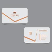 Corporate or Personal Visiting Card or Business Card Design Template vector