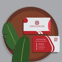 tarjeta de visita corporativa o personal o plantilla de diseño de tarjeta de visita vector