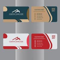 Corporate or Personal Visiting Card or Business Card Design Template vector