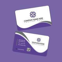 Corporate or Personal Visiting Card or Business Card Design Template vector