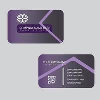 Corporate or Personal Visiting Card or Business Card Design Template vector