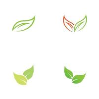 Tree leaf vector logo design, eco friendly concept