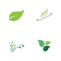 diseño de logotipo de vector de hoja de árbol, concepto ecológico