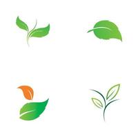 Tree leaf vector logo design, eco friendly concept