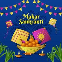 Happy Makar Sankranti vector